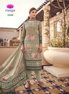 Green Colour Fancy Designer Latest Heavy Casual Wear Printed Pure Viscose Muslin With Sequin Embroidery Work Dress Material 2008